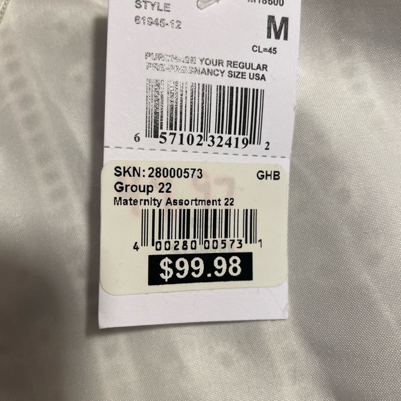 Q & A Maternity Dress Medium White Lace Sleeveless Midi Sleeveless NWT - Picture 8 of 10